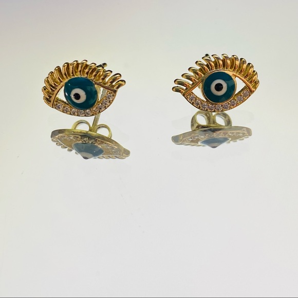 Evil Eye Necklace & Earrings - Picture 8 of 12